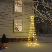 vidaXL LED-Weihnachtsbaum Kegelform Warmweiß 108...
