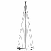 vidaXL LED-Weihnachtsbaum Kegelform Kaltwei&szlig; 732 LEDs 160x500 cm