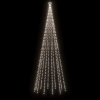 vidaXL LED-Weihnachtsbaum Kegelform Kaltwei&szlig; 732 LEDs 160x500 cm