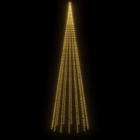 vidaXL LED-Weihnachtsbaum Kegelform Warmwei&szlig; 1134 LEDs 230x800 cm