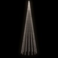 vidaXL LED-Weihnachtsbaum Kegelform Kaltwei&szlig; 1134 LEDs 230x800 cm