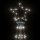 vidaXL LED-Weihnachtsbaum Kegelform Kaltwei&szlig; 1134 LEDs 230x800 cm