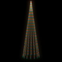 vidaXL Weihnachtsbaum Kegelform Mehrfarbig 1134 LEDs 230x800 cm