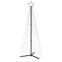 vidaXL LED-Weihnachtsbaum Kegelform Kaltweiß 200...