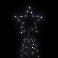 vidaXL LED-Weihnachtsbaum Kegelform Kaltwei&szlig; 200 LEDs 70x180 cm