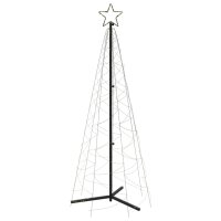 vidaXL LED-Weihnachtsbaum Kegelform Warmweiß 200...
