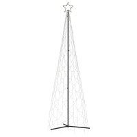 vidaXL LED-Weihnachtsbaum Kegelform Warmweiß 500...