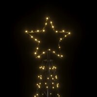 vidaXL LED-Weihnachtsbaum Kegelform Warmwei&szlig; 500 LEDs 100x300 cm