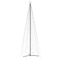 vidaXL LED-Weihnachtsbaum Kegelform Kaltwei&szlig; 1400 LEDs 160x500 cm