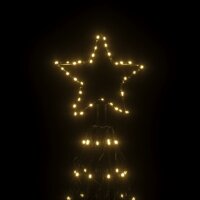 vidaXL LED-Weihnachtsbaum Kegelform Warmwei&szlig; 1400 LEDs 160x500 cm