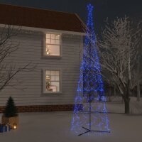 vidaXL LED-Weihnachtsbaum Kegelform Blau 3000 LEDs...