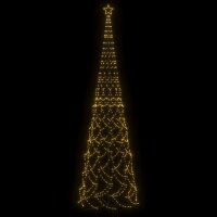 vidaXL LED-Weihnachtsbaum Kegelform Warmwei&szlig; 3000 LEDs 230x800 cm