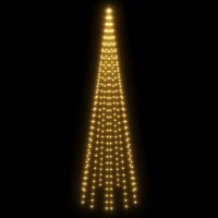 vidaXL LED-Weihnachtsbaum f&uuml;r Fahnenmast Warmwei&szlig; 310 LEDs 300 cm