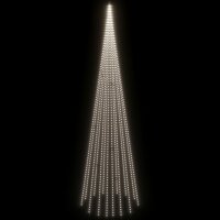 vidaXL LED-Weihnachtsbaum f&uuml;r Fahnenmast Kaltwei&szlig; 1134 LEDs 800 cm