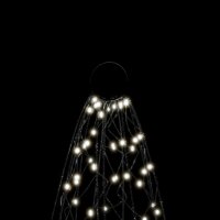 vidaXL LED-Weihnachtsbaum f&uuml;r Fahnenmast Kaltwei&szlig; 3000 LEDs 800 cm