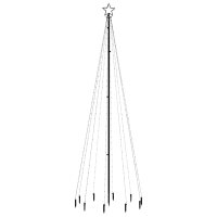 vidaXL LED-Weihnachtsbaum mit Erdn&auml;geln Warmwei&szlig; 310 LEDs 300 cm