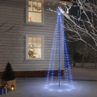 vidaXL LED-Weihnachtsbaum mit Erdnägeln Blau 310...