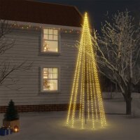 vidaXL Weihnachtsbaum mit Erdnägeln Warmweiß...
