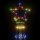 vidaXL Weihnachtsbaum mit Erdn&auml;geln Mehrfarbig 732 LEDs 500 cm