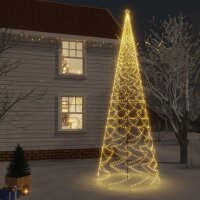 vidaXL Weihnachtsbaum mit Erdnägeln Warmweiß...