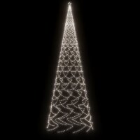vidaXL Weihnachtsbaum mit Erdn&auml;geln Kaltwei&szlig; 3000 LEDs 800 cm