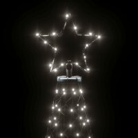 vidaXL Weihnachtsbaum mit Erdn&auml;geln Kaltwei&szlig; 3000 LEDs 800 cm