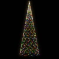 vidaXL LED-Weihnachtsbaum mit Erdn&auml;geln Mehrfarbig 3000 LEDs 800 cm