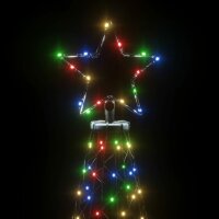 vidaXL LED-Weihnachtsbaum mit Erdn&auml;geln Mehrfarbig 3000 LEDs 800 cm