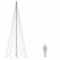 vidaXL LED-Weihnachtsbaum mit Erdn&auml;geln Mehrfarbig 3000 LEDs 800 cm