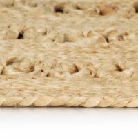 vidaXL Teppich Handgefertigt Geflochten Jute 210 cm