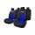 Sitzbezug-Set Sparco Sport Schwarz/Blau