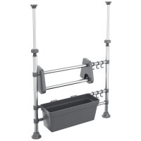 vidaXL Küchenorganisator Verstellbar Aluminium