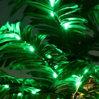 vidaXL K&uuml;nstliche Palme mit 88 LEDs Warmwei&szlig; 150 cm