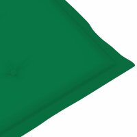 vidaXL Gartenstuhlauflagen für Hochlehner 2 Stk. Grün 120x50x3cm Stoff