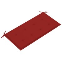 vidaXL Gartenbank-Auflage Rot 100x50x3 cm Oxford-Gewebe