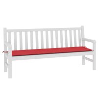 vidaXL Gartenbank-Auflage Rot 180x50x3 cm Oxford-Gewebe