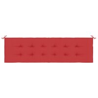 vidaXL Gartenbank-Auflage Rot 180x50x3 cm Oxford-Gewebe