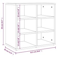 vidaXL Schuhregale 2 Stk. Wei&szlig; 52,5x30x50 cm