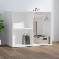 vidaXL Kleiderschrank Weiß 80x40x65 cm Holzwerkstoff