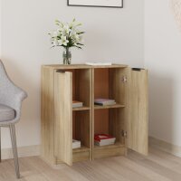 vidaXL Sideboards 2 Stk. Sonoma-Eiche 30x30x70 cm Holzwerkstoff