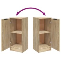 vidaXL Sideboards 2 Stk. Sonoma-Eiche 30x30x70 cm Holzwerkstoff