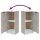 vidaXL Sideboards 2 Stk. Betongrau 30x30x70 cm Holzwerkstoff