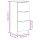 vidaXL Sideboard Betongrau 30x30x70 cm Holzwerkstoff
