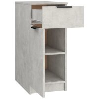 vidaXL Schreibtischschrank Betongrau 33,5x50x75 cm Holzwerkstoff