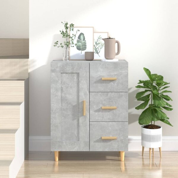 vidaXL Sideboard Betongrau 69,5x34x90 cm Holzwerkstoff