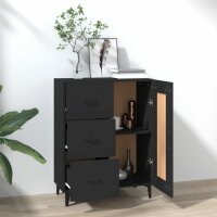 vidaXL Sideboard Schwarz 69,5x34x90 cm Holzwerkstoff