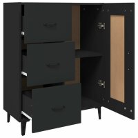 vidaXL Sideboard Schwarz 69,5x34x90 cm Holzwerkstoff