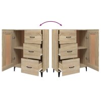 vidaXL Sideboard Sonoma-Eiche 69,5x34x90 cm Holzwerkstoff