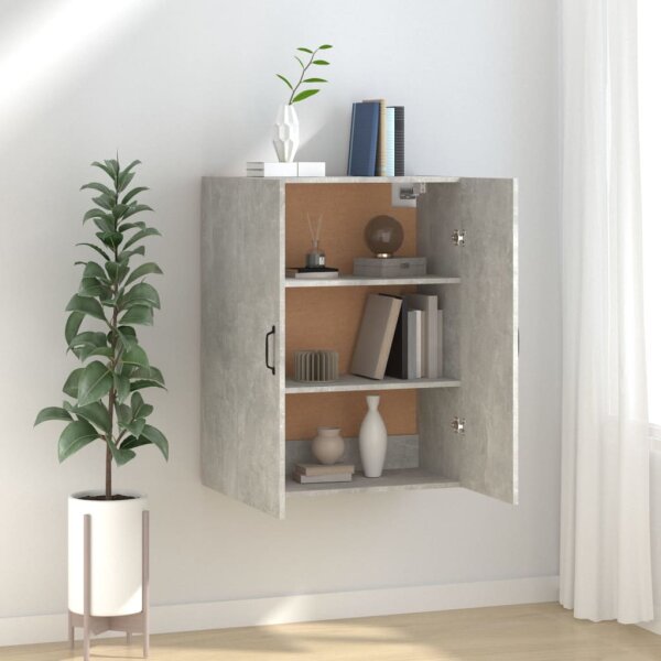 vidaXL H&auml;ngeschrank Betongrau 69,5x34x90 cm Holzwerkstoff