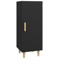 vidaXL Sideboard Schwarz 34,5x34x90 cm Holzwerkstoff